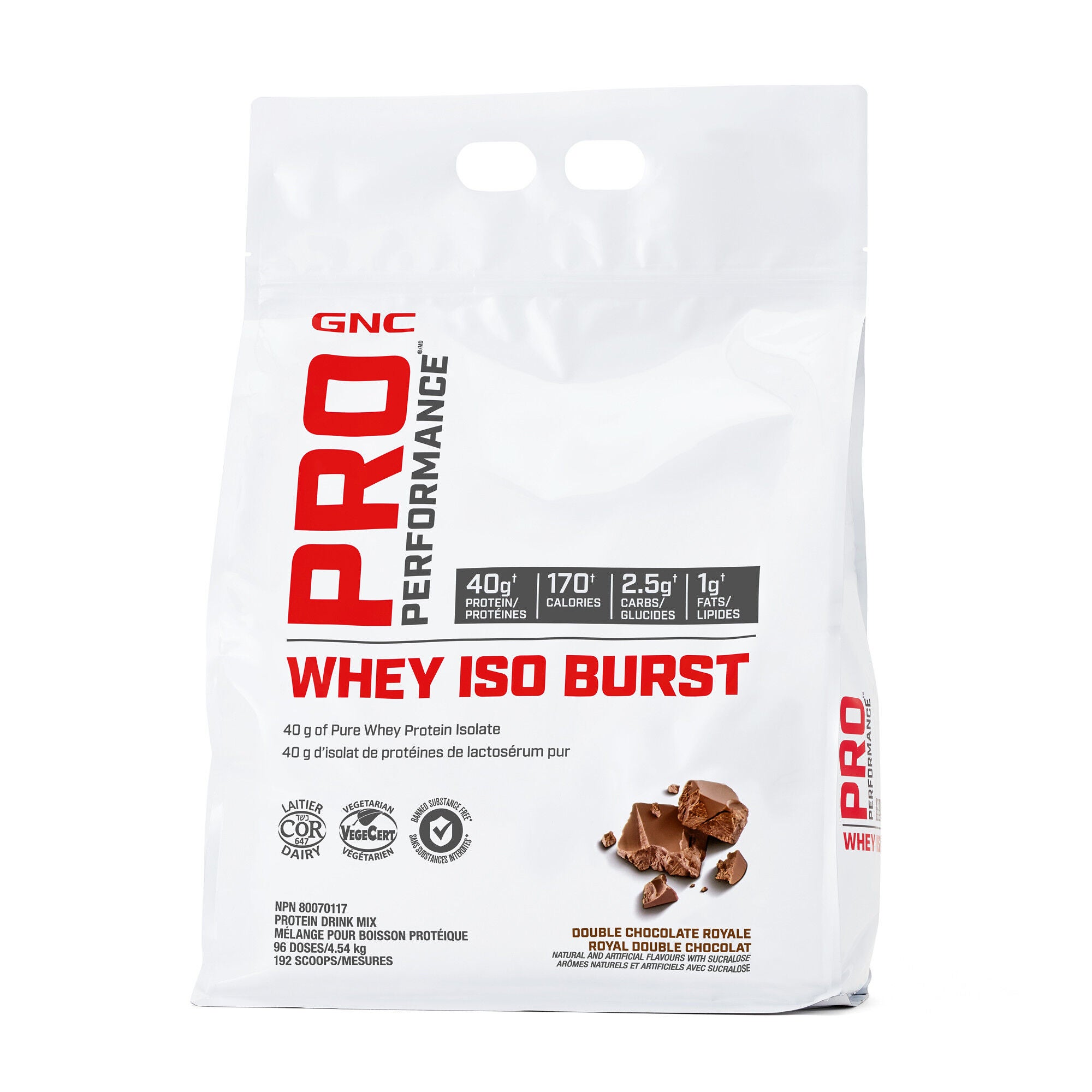 Whey Iso Burst Double chocolat royal | GNC